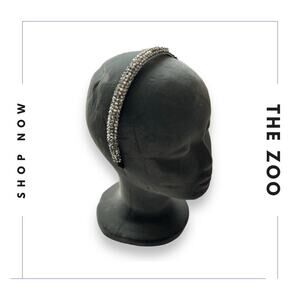 Jeweled Headband Silver